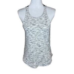 Lululemon Raise The Barre Tank Tiger Space Dye Black White / Dark Carbon Size 4